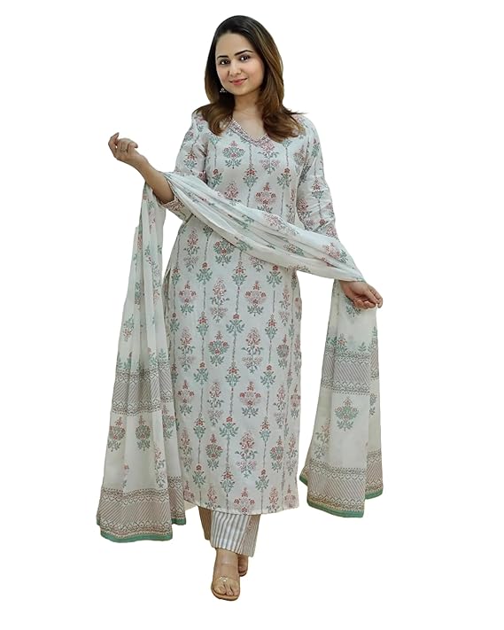 KLOSIA Women Kurta Set with Dapatta