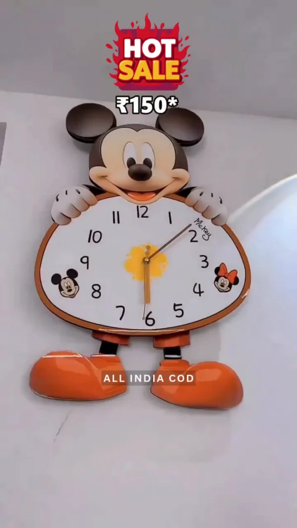 Mickey Mouse Pendulum Wall Clock