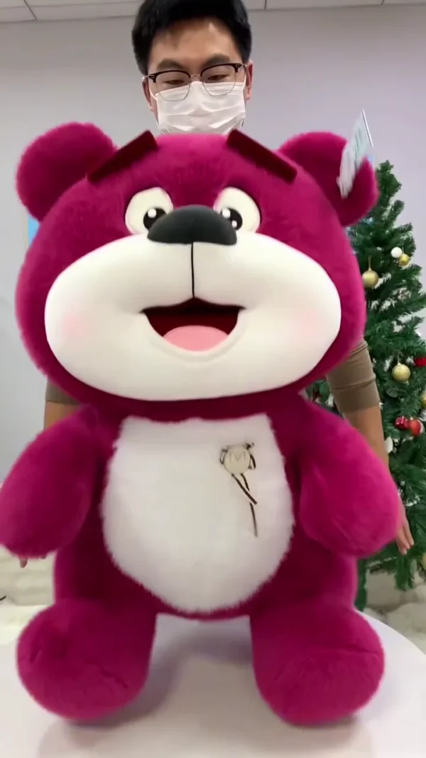 Jumbo Dark Pink Teddy Bear Plush Toy