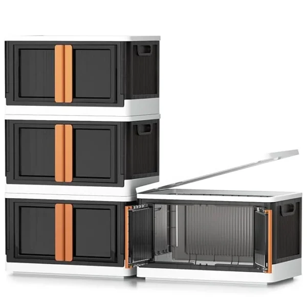 SR Brand 4 Pack - Transparent Plastic Cupboard for Storage