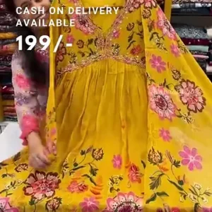Floral Alia Cut Anarkali Suit Set