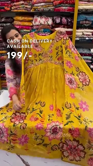 Floral Alia Cut Anarkali Suit Set