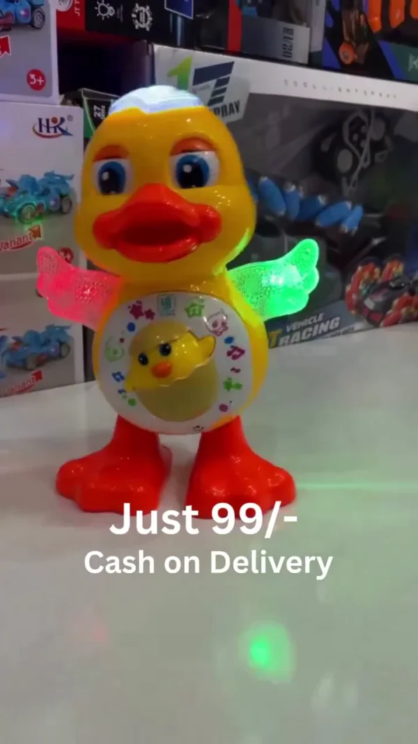 Musical Dancing Duck Toy with LED Lights