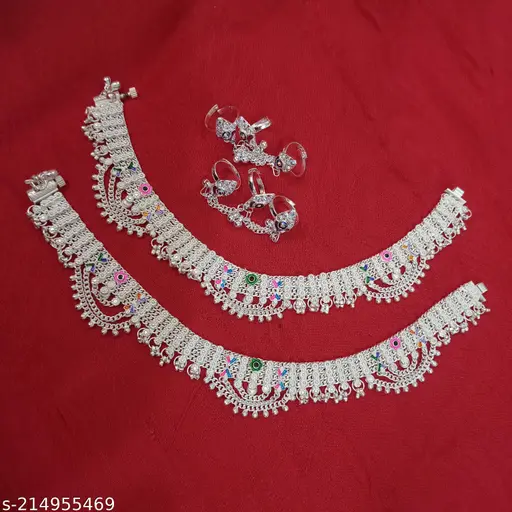 Double Polish Anklet and Toe Ring Set