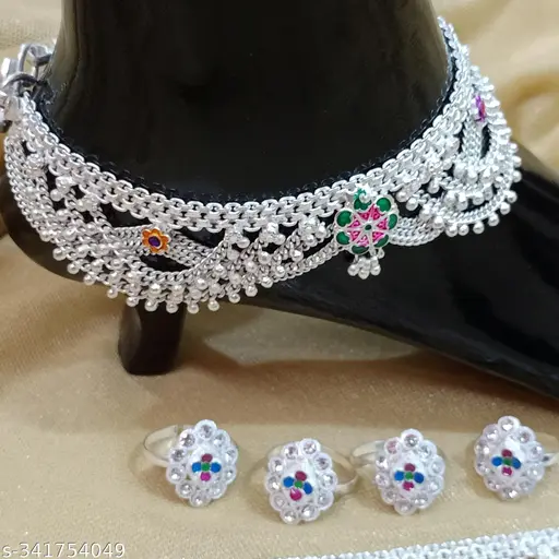 High Silver Plated Pure Gota Chandi Payal