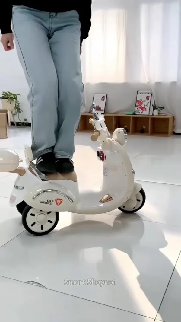 Vintage Style Kids Electric Scooter Bike