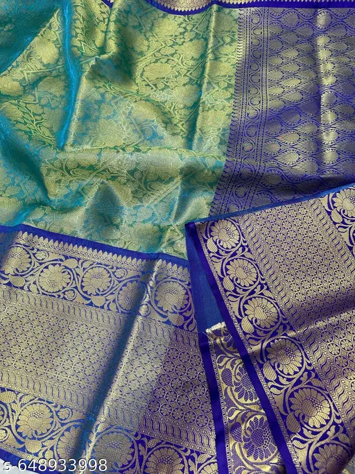 Kanjiwaram tissue soft silk saree