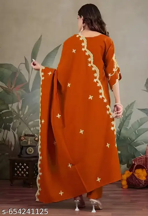 LAZZLY Kurta Set with Dupatta for Women