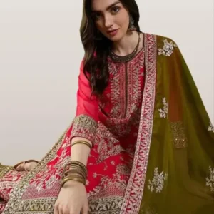 Georgette Kurti Salwar Dupatta Set