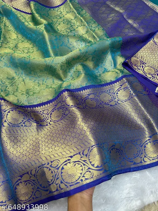 Kanjiwaram tissue soft silk saree