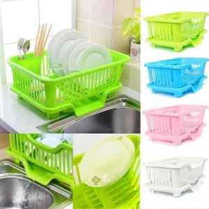 Utensil Drainer Basket with Tray