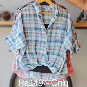 Women's Oversized Plaid Shirt