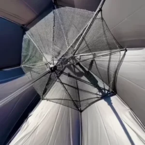 Smart Rechargeable Umbrella with Built-In Cooling Fan