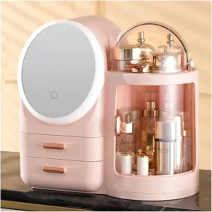 Cosmetics Storage Organizer with LED Lights