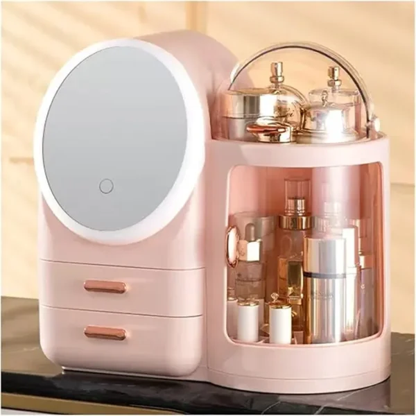 Cosmetics Storage Organizer with LED Lights