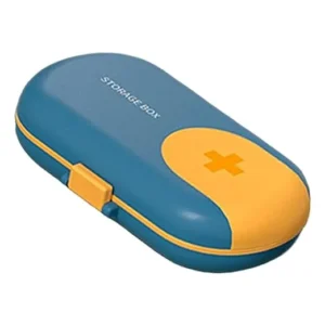 Portable Medicine Box with Pill Cutter