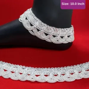 Bridal Anklet Silver Plated payal for Women Girls