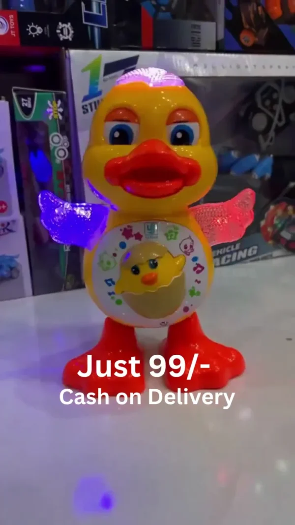 Musical Dancing Duck Toy with LED Lights