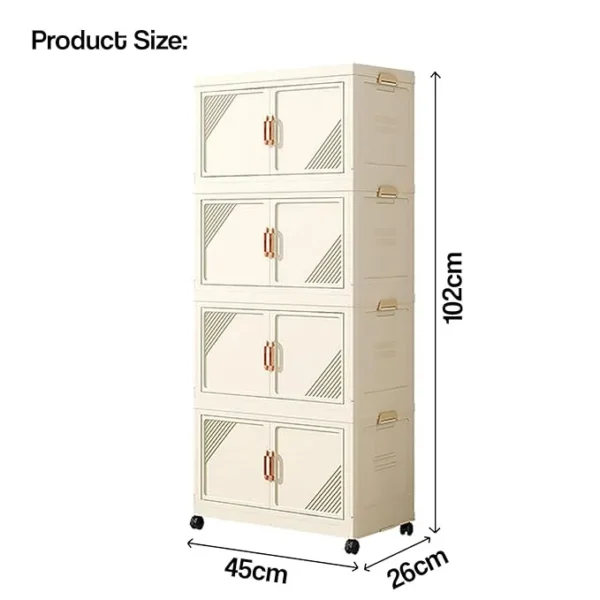 House of Quirk Plastic Storage Bins for Closet Organizers