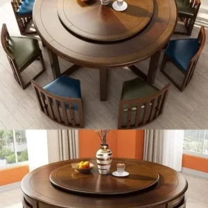Sheesham Wood Dining Table Set