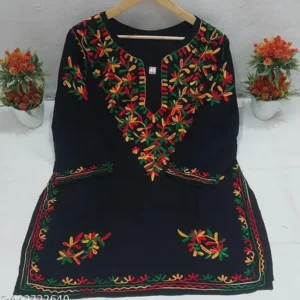Women's Chikankari Short Kurti