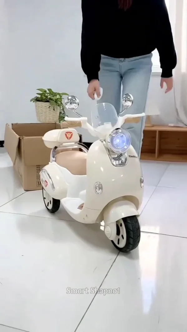 Vintage Style Kids Electric Scooter Bike