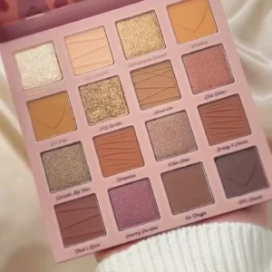 Heart-Themed Chocolate Infusion 16-Pan Eyeshadow Palette
