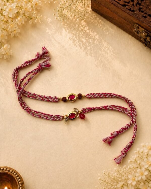 Traditional Bhai Bhabhi Rakhi Set