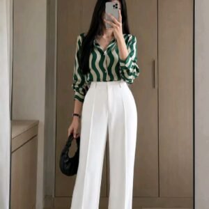 Striped Shirt & Trouser Set