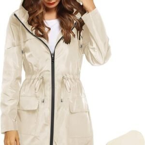 Women's Packable Hooded Rain Jacket