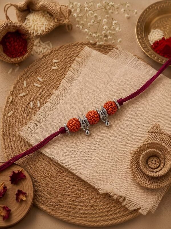 Rudraksha Rakhi Bracelet