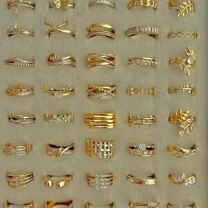 Gold Plated Stackable Rings Set