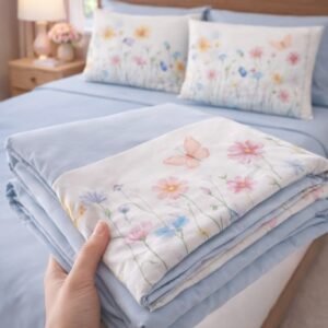 Premium Floral Cotton Bedsheet Set