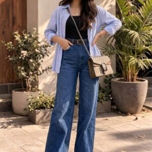 Classic High-Rise Wide Leg Jeans