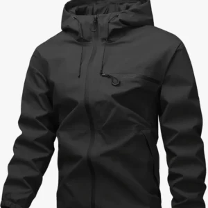 Men's Waterproof Hooded Windbreaker Jacket