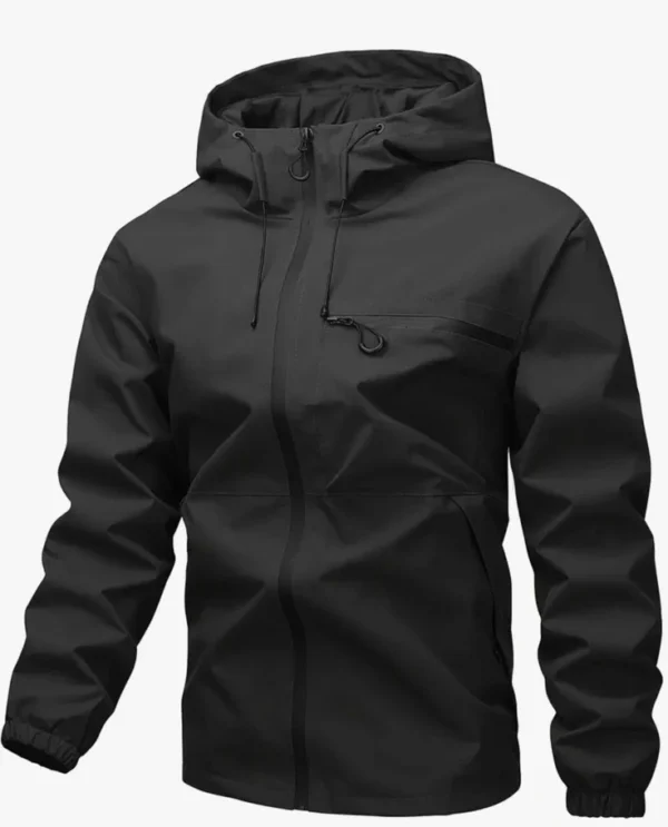 Men's Waterproof Hooded Windbreaker Jacket