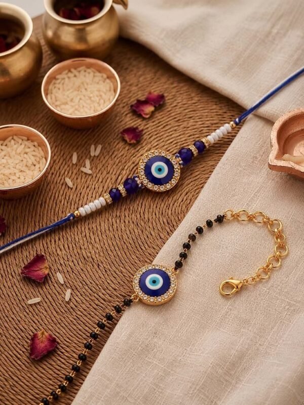 Evil Eye Rakhi Combo