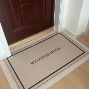 Welcome Home Entryway Doormat ? Beige