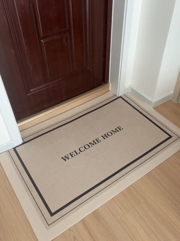 Welcome Home Entryway Doormat ? Beige