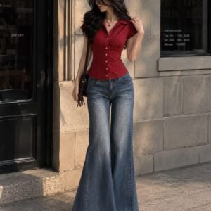 Polka Dot Peplum Top
