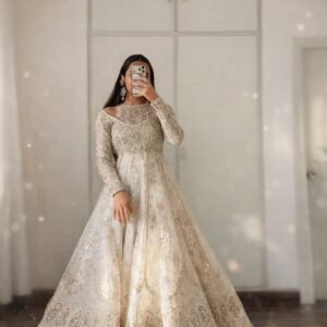 Embroidered Bridal Anarkali Gown