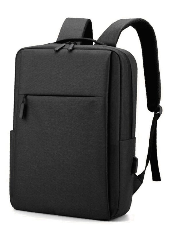 Sleek Black Anti-Theft Laptop Backpack