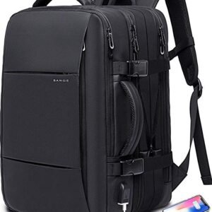Expandable Travel Backpack, USB Charging