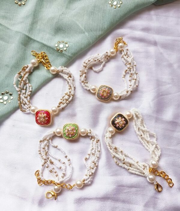 Pearl Bracelet Rakhi