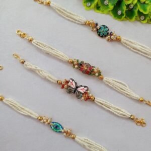 Pearl Beaded Lumba Rakhi Set