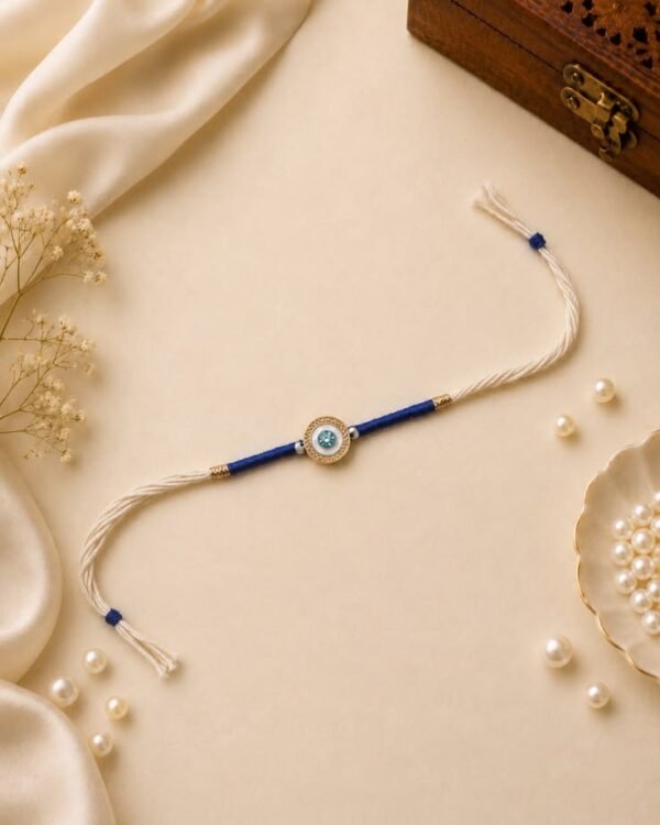 Blue Evil Eye Charm Rakhi