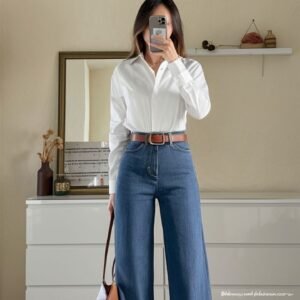 Women's High-Waist Wide Leg Jeans