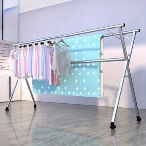 Heavy-Duty X-Frame Foldable Clothes Drying Rack