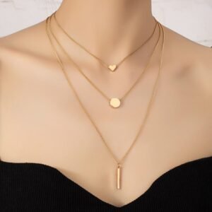 Layered Gold Chain Necklace Set