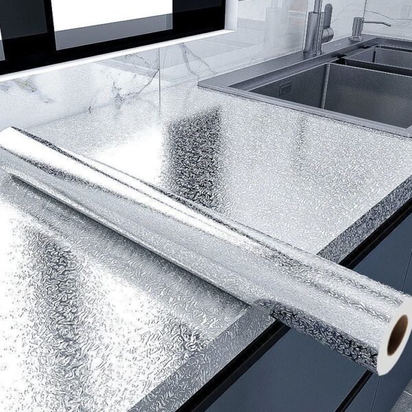 Premium Silver Kitchen Counter Protection Film